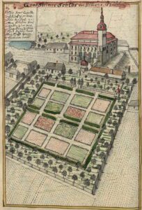 KAMIEŃ ŚLĄSKI, widok zamku od wsch. wg Topographii… F.B. Wernera