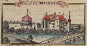 CHAŁUPKI, Zamek, po 1735 r. (F.B. Werner – Topographia…)