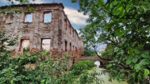 PANKÓW, ruina barokowego pałacu, fot. M. Bogdała 2023