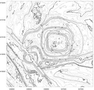 BEŁCZ MAŁY, plan warstwicowy stanowiska