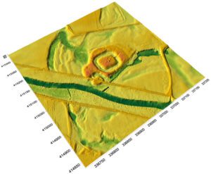 BEŁCZ MAŁY, cieniowany model reliefu otoczenia stanowiska