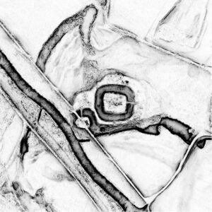 BEŁCZ MAŁY, sky view factor (stopień widoczności nieba) otoczenia stanowiska na podstawie numerycznego modelu terenu