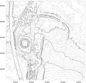 BŁOTNICA, plan warstwicowy stanowiska