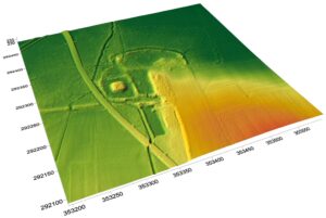 BŁOTNICA, cieniowany model reliefu otoczenia stanowiska