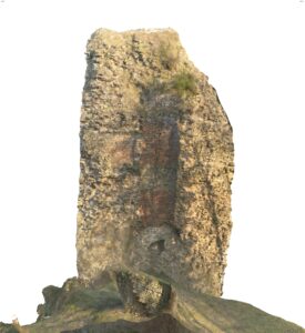 CZARNY BÓR, wieża widok ortofoto od stony północnej , oprac. Marek Bogdała, 2023