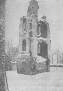 OTMĘT, ruiny zamku – stan w 1929 r. (za Thalhofer 1929)