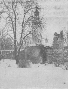 OTMĘT, ruiny zamku – stan w 1929 r. (za Thalhofer 1929)