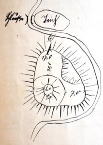 JAKUBÓW, schematyczny plan założenia obronnego z początku XX w. (APWr., WSPŚ, sygn. 689, teczka Jakobskirch)