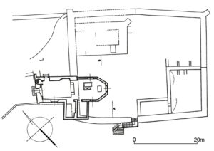 LUBIN, plan zamku (za Medeksza, Niemczyk 1980, s. 93, ryc. 4)