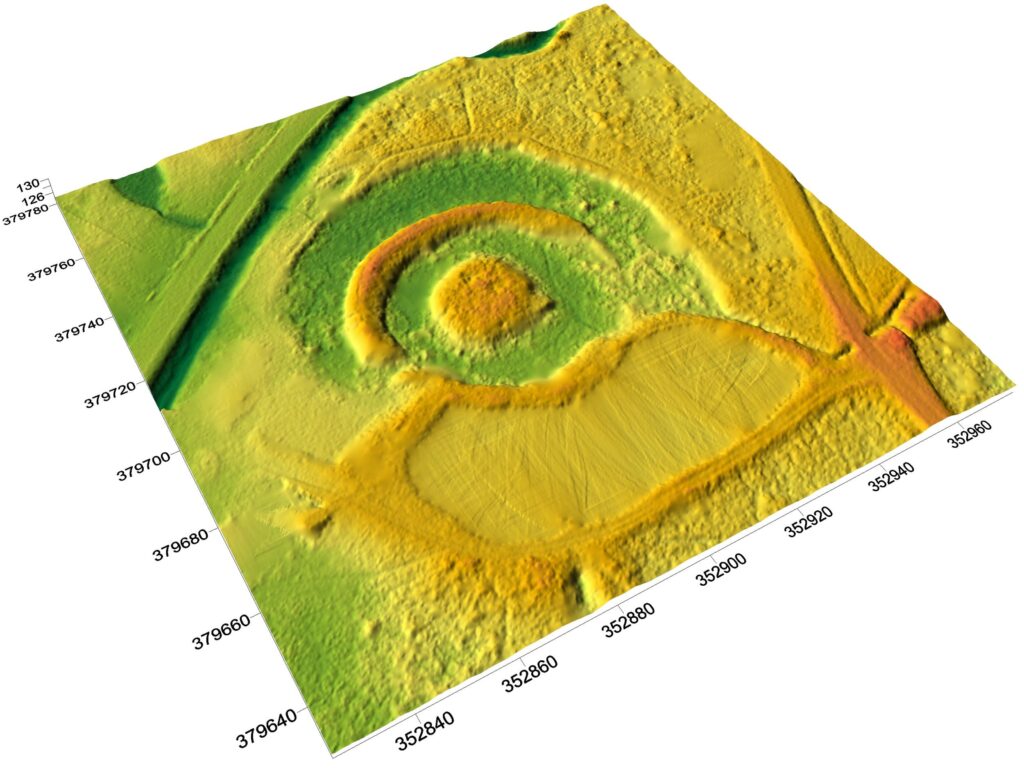 LUBNÓW, cieniowany model reliefu stanowiska