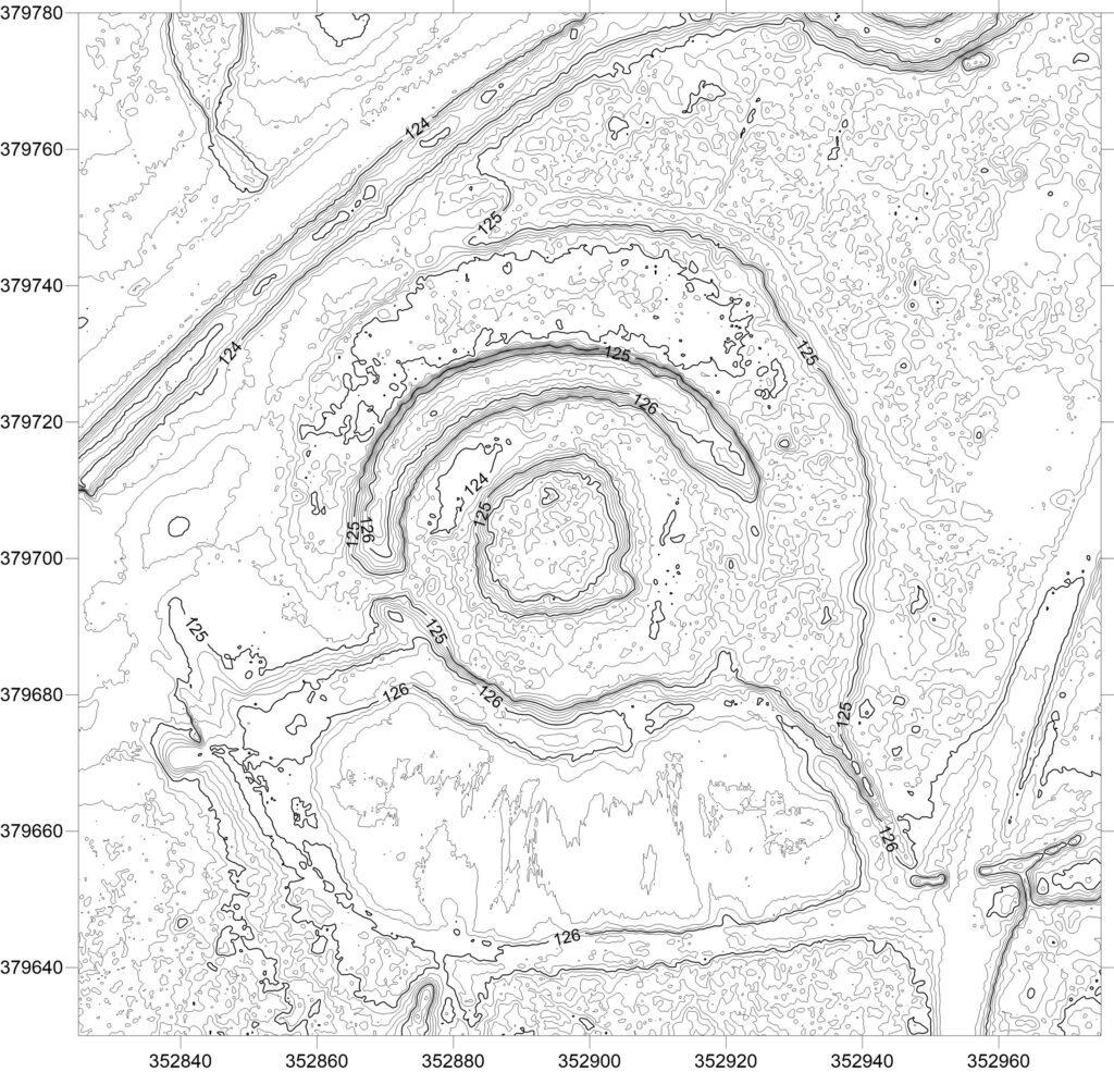 LUBNÓW, plan warstwicowy stanowiska