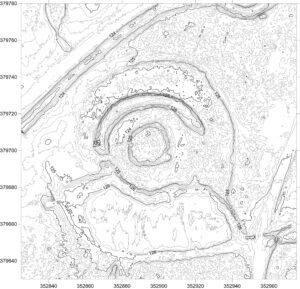 LUBNÓW, plan warstwicowy stanowiska