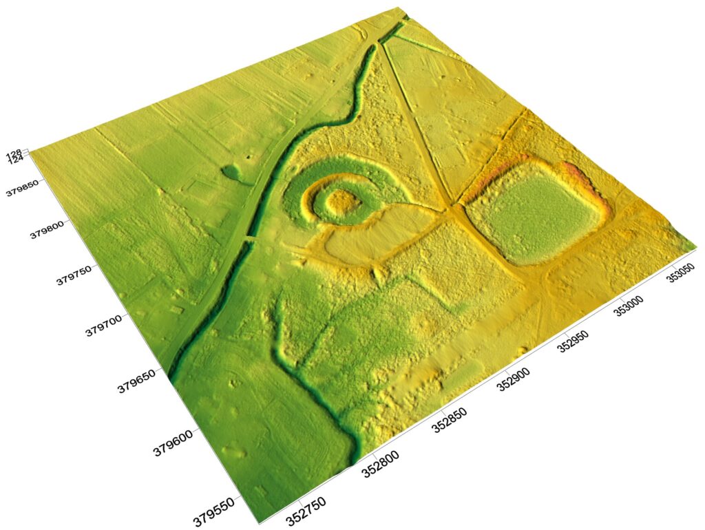 LUBNÓW, cieniowany model reliefu otoczenia stanowiska