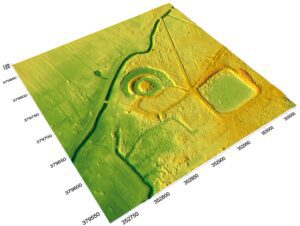 LUBNÓW, cieniowany model reliefu otoczenia stanowiska
