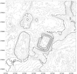 POGALEWO, plan warstwicowy otoczenia stanowiska