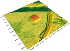 RYCZEŃ, cieniowany model reliefu otoczenia stanowiska