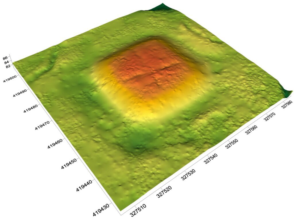 RYCZEŃ, cieniowany model reliefu stanowiska
