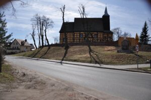 STARY LUBIN, współczesny widok założenia obronnego od strony N (fot. D. Nowakowski)