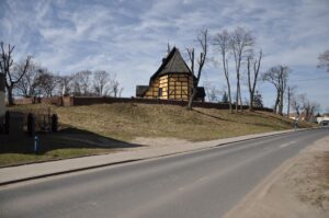 STARY LUBIN, współczesny widok założenia obronnego od strony E (fot. D. Nowakowski)