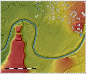 GRODZISZCZE, założenie w otoczeniu wałów