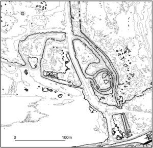 KRĘSKO, plan warstwicowy obiektu