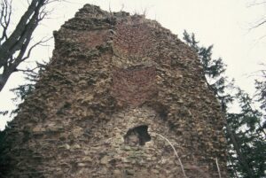 Czarny Bór bergfried zbliżenie