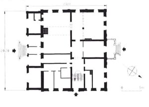 WOJCIESZÓW, pałac Lest, rzut parteru