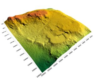 cieniowany model reliefu stanowiska