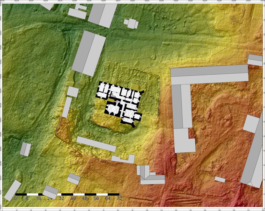 PASTUCHÓW, położenie dworu na Mestischblattt, ark. Striegau wyd. w 1932 r. (opr. P.Błoniewski)
