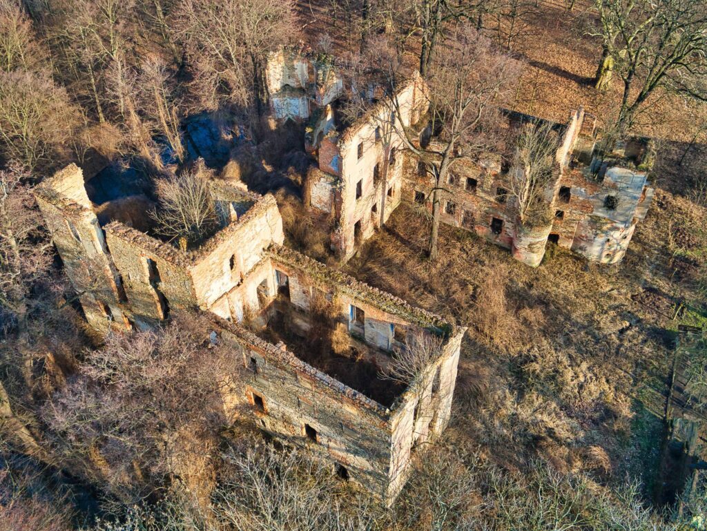 PIELASZKOWICE, zespół zamkowy od płd.-zach. (fot. M. Bogdała)