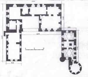 PIELASZKOWICE, rzut parteru wg (L. Dobrzyniecki 1995)