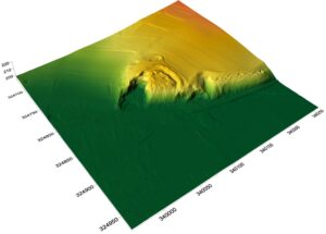 WILKÓW, cieniowany model reliefu otoczenia stanowiska