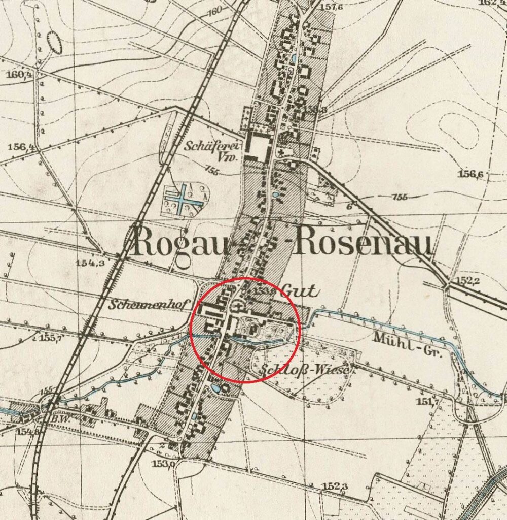 ROGÓW SOBÓCKI, lokalizacja zamku na Messtichblatt