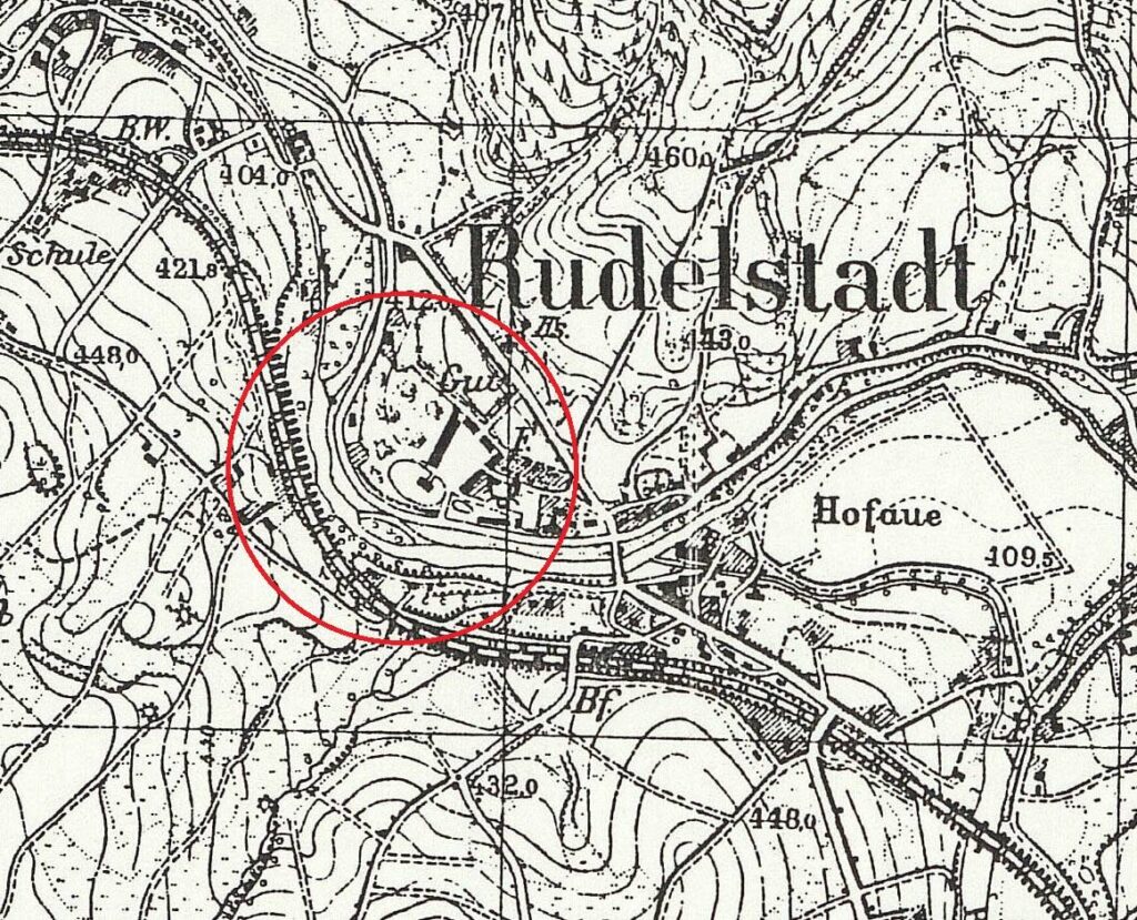 CIECHANOWICE, położenie pałacu na Mtbl., wyd. w 1939 (opr. Piotr Błoniewski)