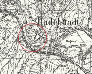 CIECHANOWICE, położenie pałacu na Mtbl., wyd. w 1939 (opr. Piotr Błoniewski)