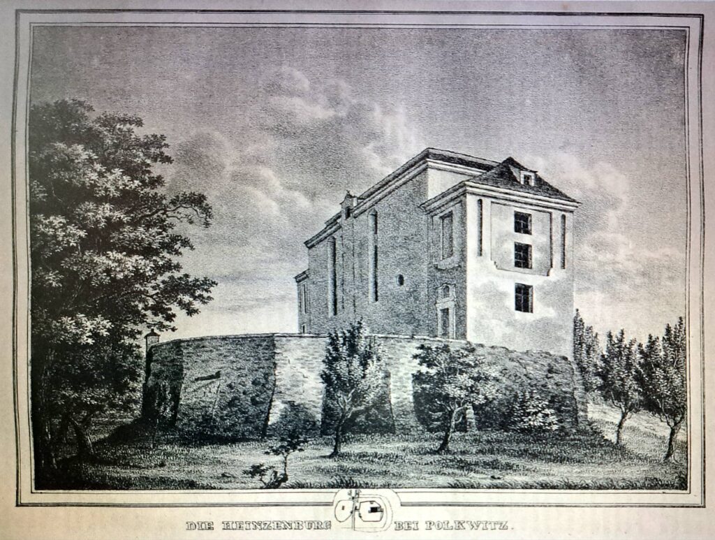 JĘDRZYCHÓW, Kościół ewangelicki w Jędrzychowie wg Silesia 1841 r.