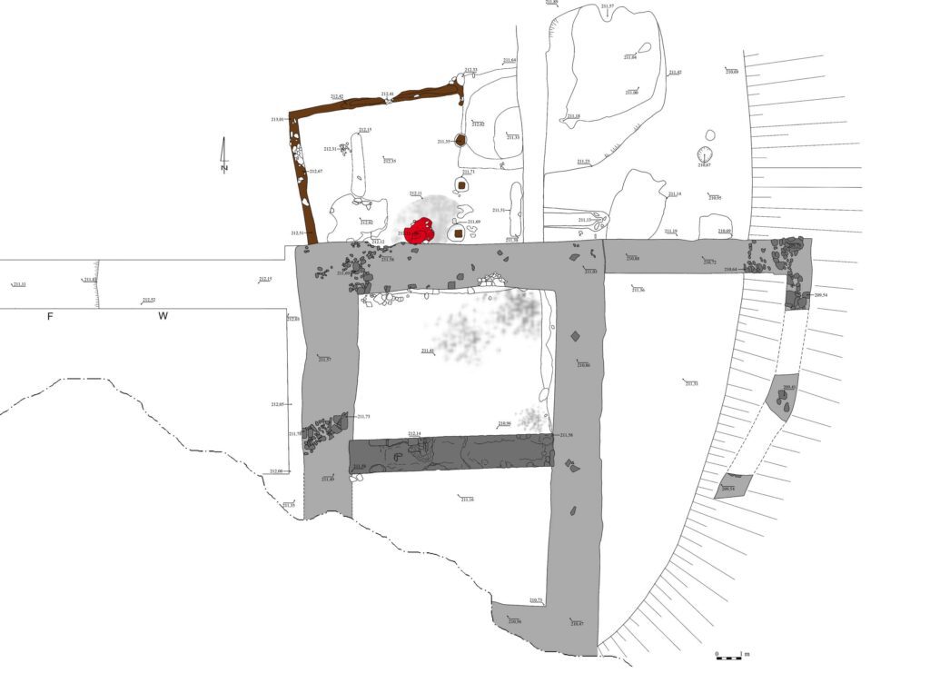 WIERZBNA-Skałka, relikty I fazy zamku z 2 poł. XIII w. (za: Boguszewicz 2005)