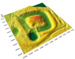 GAJKÓW, cieniowany model reliefu stanowiska