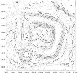 GAJKÓW, plan warstwicowy stanowiska