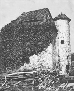 DALKÓW, widok wieży od strony południowej (za Jacaszek 1996)