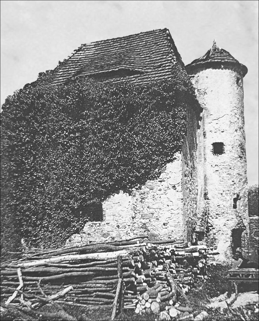 DALKÓW, widok wieży od strony południowej (za Jacaszek 1996)