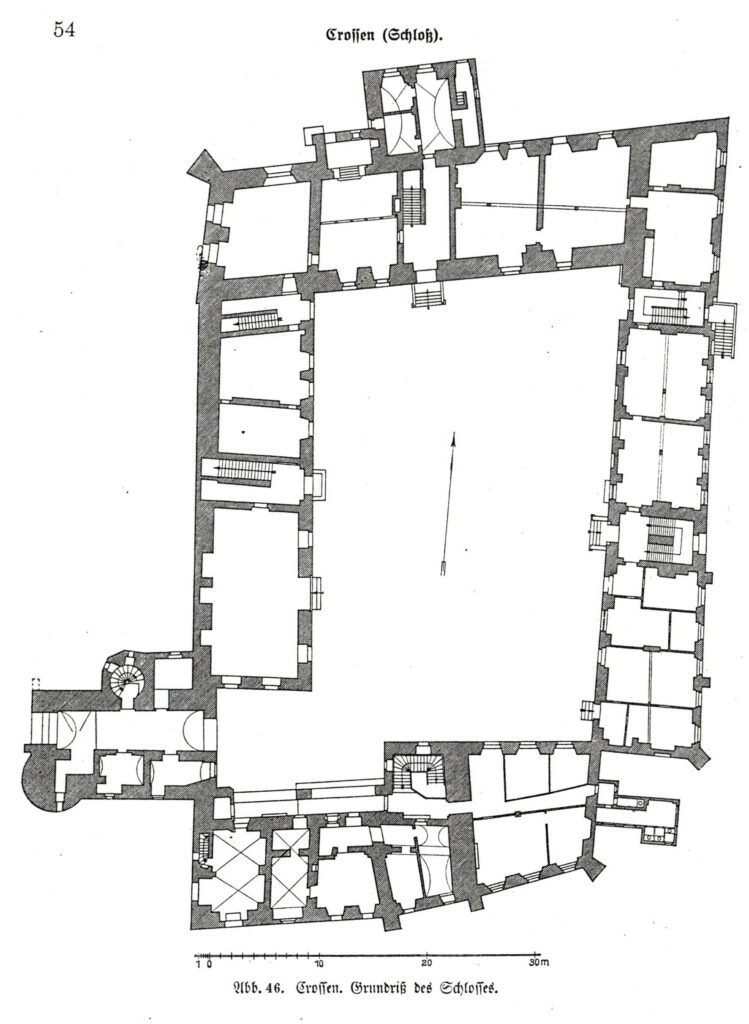 KROSNO ODRZAŃSKIE, plan parteru (za BKD VI, 1921)