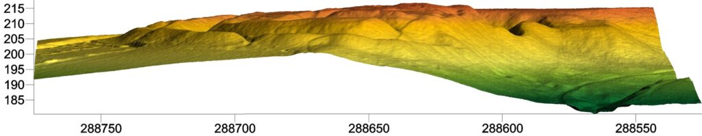 ROKITNICA, profil stanowiska (oprac. M. Legut-Pintal, P. Rajski, Katalog Zamków i Dworów Obronnych Śląska [https://zamki.pwr.edu.pl/]. Licencja: CC BY-SA 4.0 [https://creativecommons.org/licenses/by-nc/4.0/])
