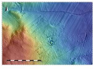 GNOJNA, st. 1 i 2, model cieniowanego reliefu (shaded relief model) otoczenia stanowisk
