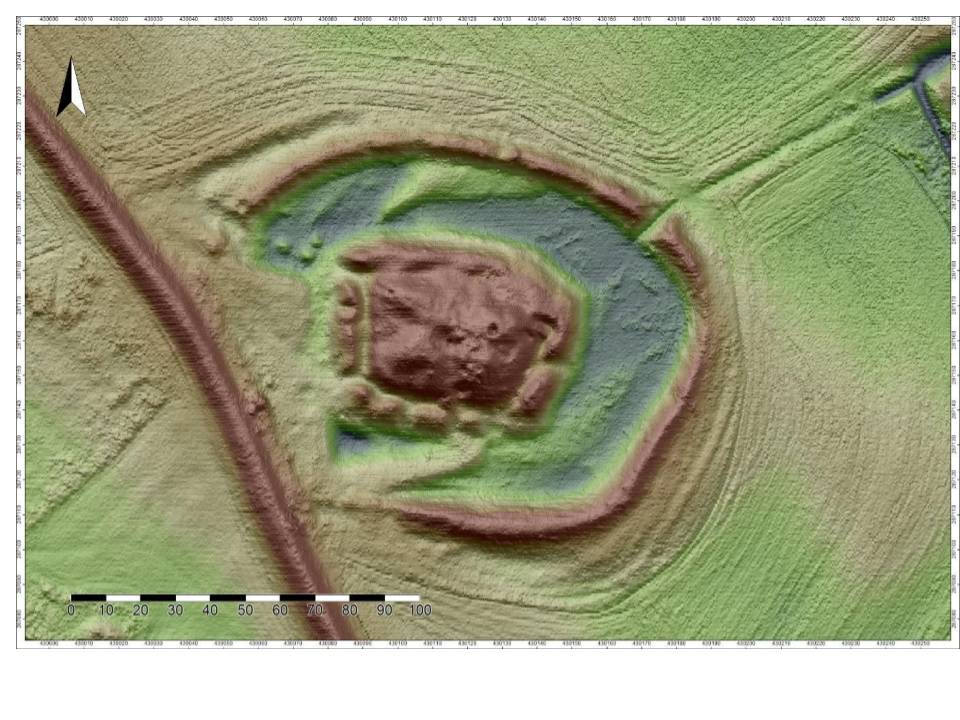 OBROWIEC, st. 1, model cieniowanego reliefu stanowiska