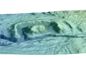 PRUDNIK, st. 11 (Dębowiec), widok 3D modelu stanowiska (oprac. M. Legut-Pintal, Katalog Zamków i Dworów Obronnych Śląska [https://zamki.pwr.edu.pl/]. Licencja: CC BY-NC 4.0 [https://creativecommons.org/licenses/by-nc/4.0/])