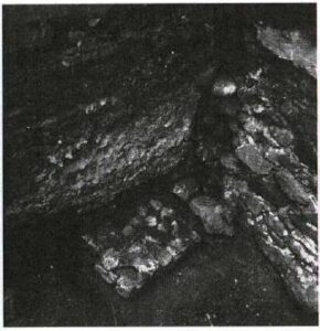 UJAZD, widok na przyporę południowo-zachodnią wieży (za: Romanow 2002)