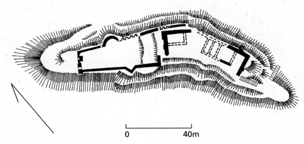 NOWY DWÓR, plan zamku (Gründmann 1982, s. 101)